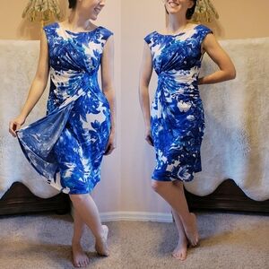 GONE? *Connected Apparel Pinched Side Pleated Dress*